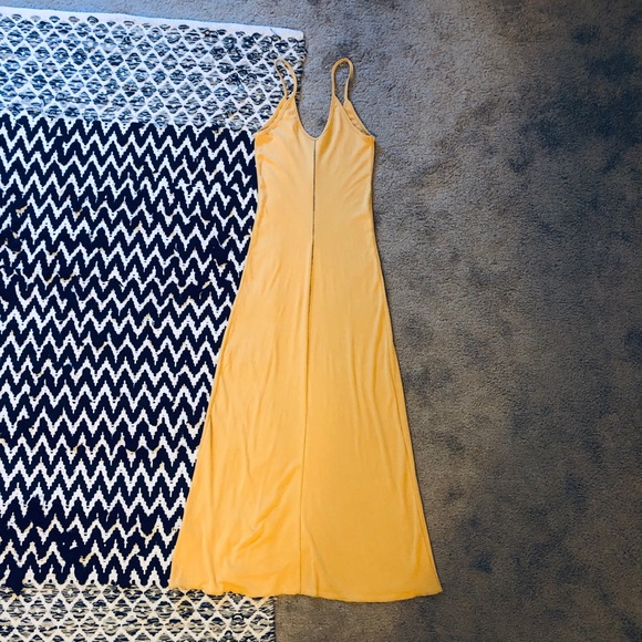 Free People Mustard Slip Dress - Picture 2 of 4